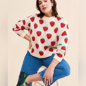 Lisa says gah Ella Strawberry Sweater size M/L see description